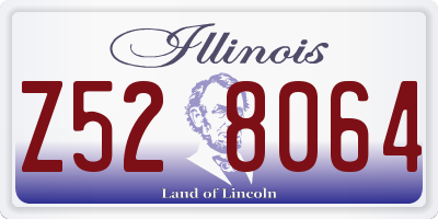 IL license plate Z528064