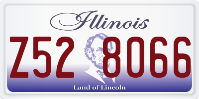 IL license plate Z528066