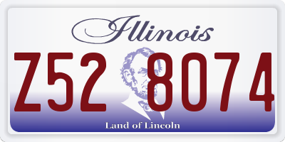 IL license plate Z528074
