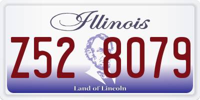IL license plate Z528079