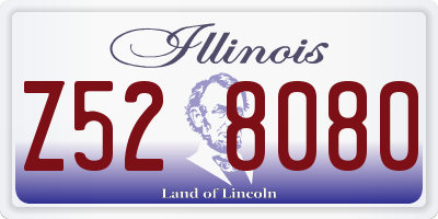 IL license plate Z528080