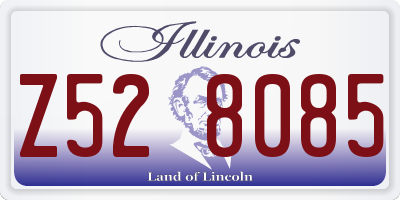 IL license plate Z528085
