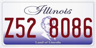 IL license plate Z528086