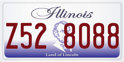 IL license plate Z528088