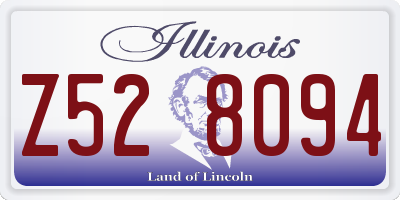 IL license plate Z528094