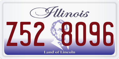 IL license plate Z528096