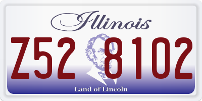 IL license plate Z528102