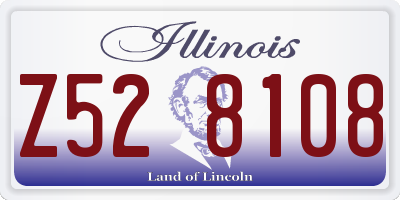 IL license plate Z528108