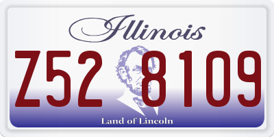 IL license plate Z528109