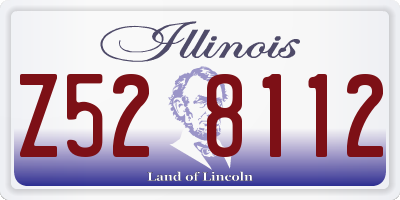 IL license plate Z528112