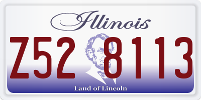 IL license plate Z528113
