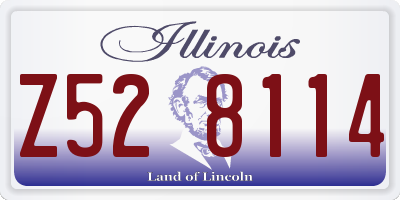 IL license plate Z528114