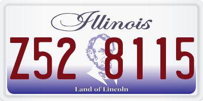 IL license plate Z528115