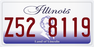 IL license plate Z528119