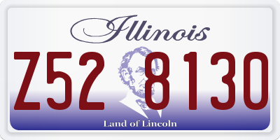 IL license plate Z528130