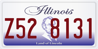 IL license plate Z528131