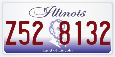 IL license plate Z528132
