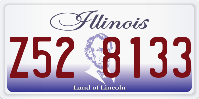IL license plate Z528133
