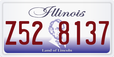 IL license plate Z528137