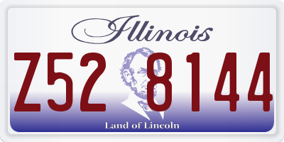 IL license plate Z528144