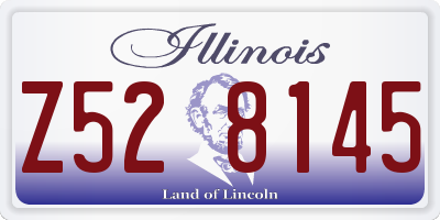 IL license plate Z528145