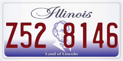 IL license plate Z528146