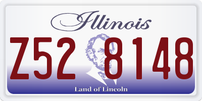 IL license plate Z528148