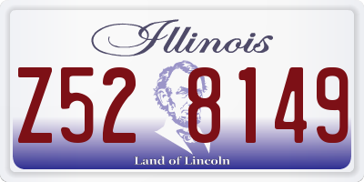 IL license plate Z528149
