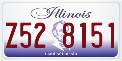 IL license plate Z528151