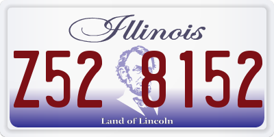 IL license plate Z528152