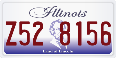 IL license plate Z528156