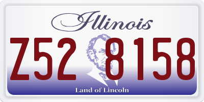 IL license plate Z528158
