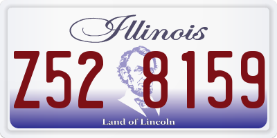 IL license plate Z528159