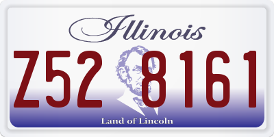 IL license plate Z528161