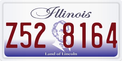 IL license plate Z528164