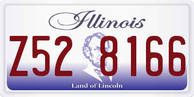 IL license plate Z528166