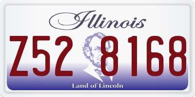 IL license plate Z528168