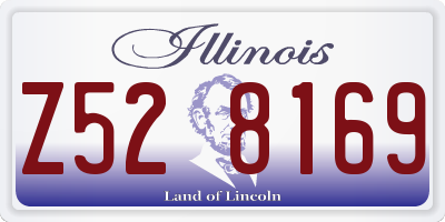 IL license plate Z528169