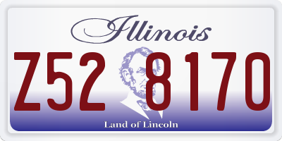 IL license plate Z528170