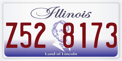 IL license plate Z528173