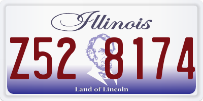 IL license plate Z528174