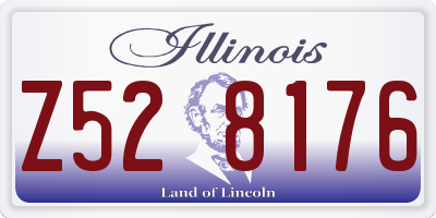 IL license plate Z528176