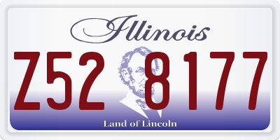 IL license plate Z528177