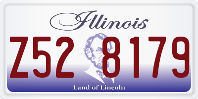 IL license plate Z528179