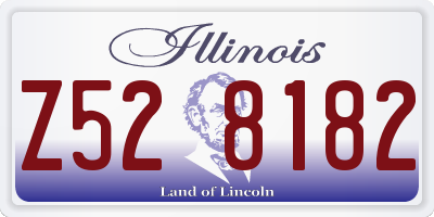 IL license plate Z528182