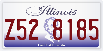 IL license plate Z528185
