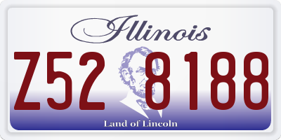 IL license plate Z528188