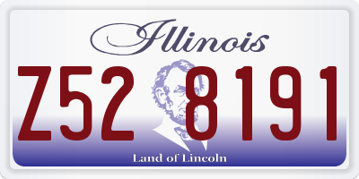 IL license plate Z528191