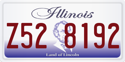 IL license plate Z528192