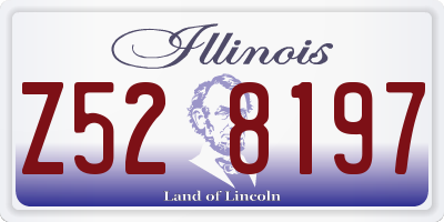IL license plate Z528197